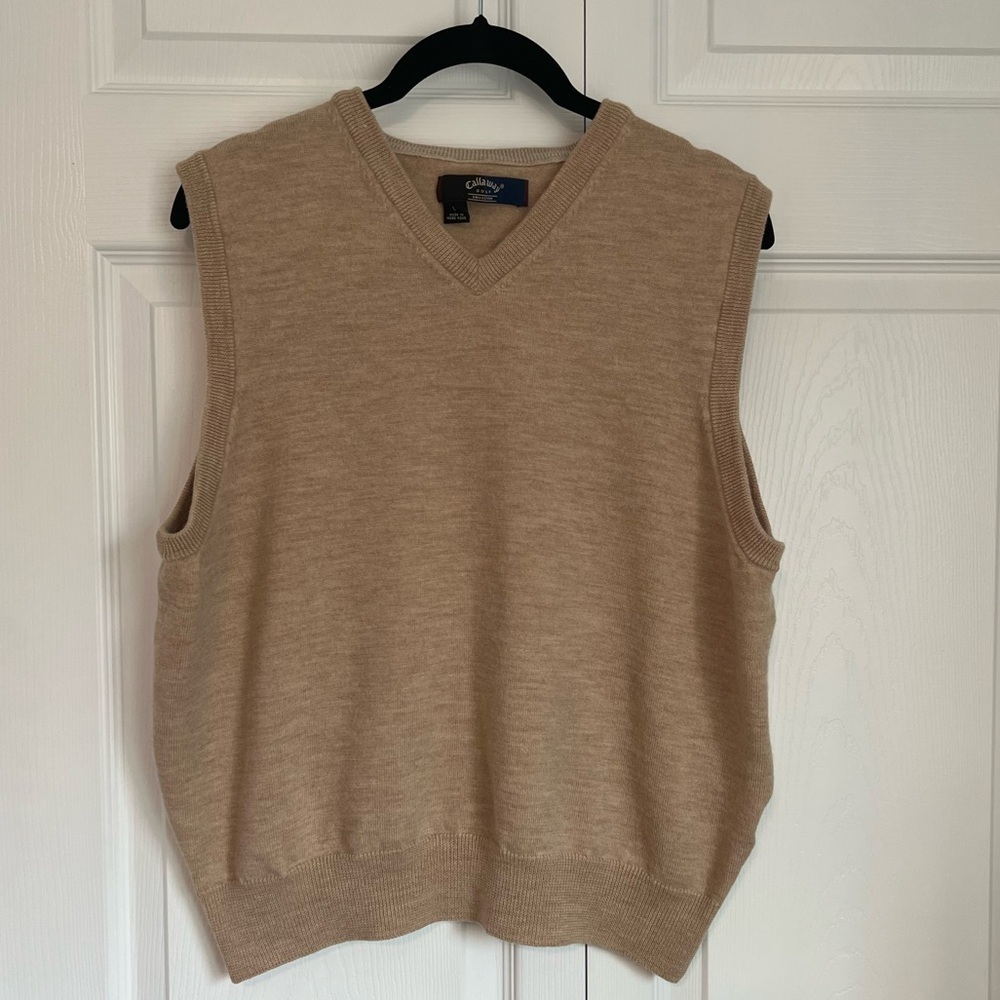 Callaway Tan Women's Sweater Vest